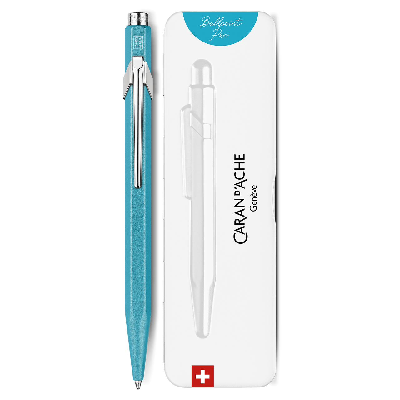 Ручка Caran d'Ache 849 Colormat-X Бірюзова + box 849.681 (7630002351881)