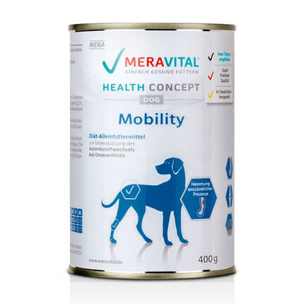 Вологий корм Mera Vital Mobility для собак при хворобах суглобів 400г, фото 1