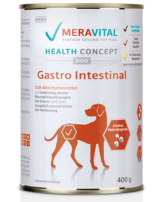 Вологий корм Mera Vital Gastrointestinal для собак при хворобах ШКТ 400г