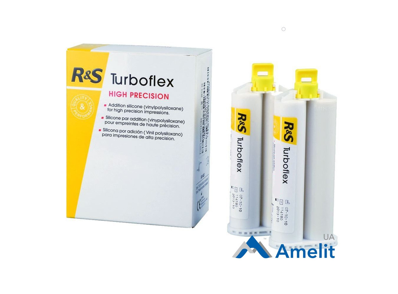Відбиткова маса Turboflex Light Normal Set (R&S), 2 картриджі по 50 мл + 12 насадок