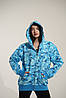 Толстовка Bape A Bathing Ape Shark Blue Camo Full Zip Womens Hoodie, фото 7