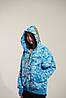 Толстовка Bape A Bathing Ape Shark Blue Camo Full Zip Womens Hoodie, фото 10
