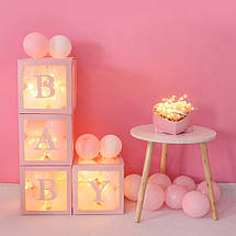 Коробки для кульок BABY 30х30см | Рожевий, фото 5