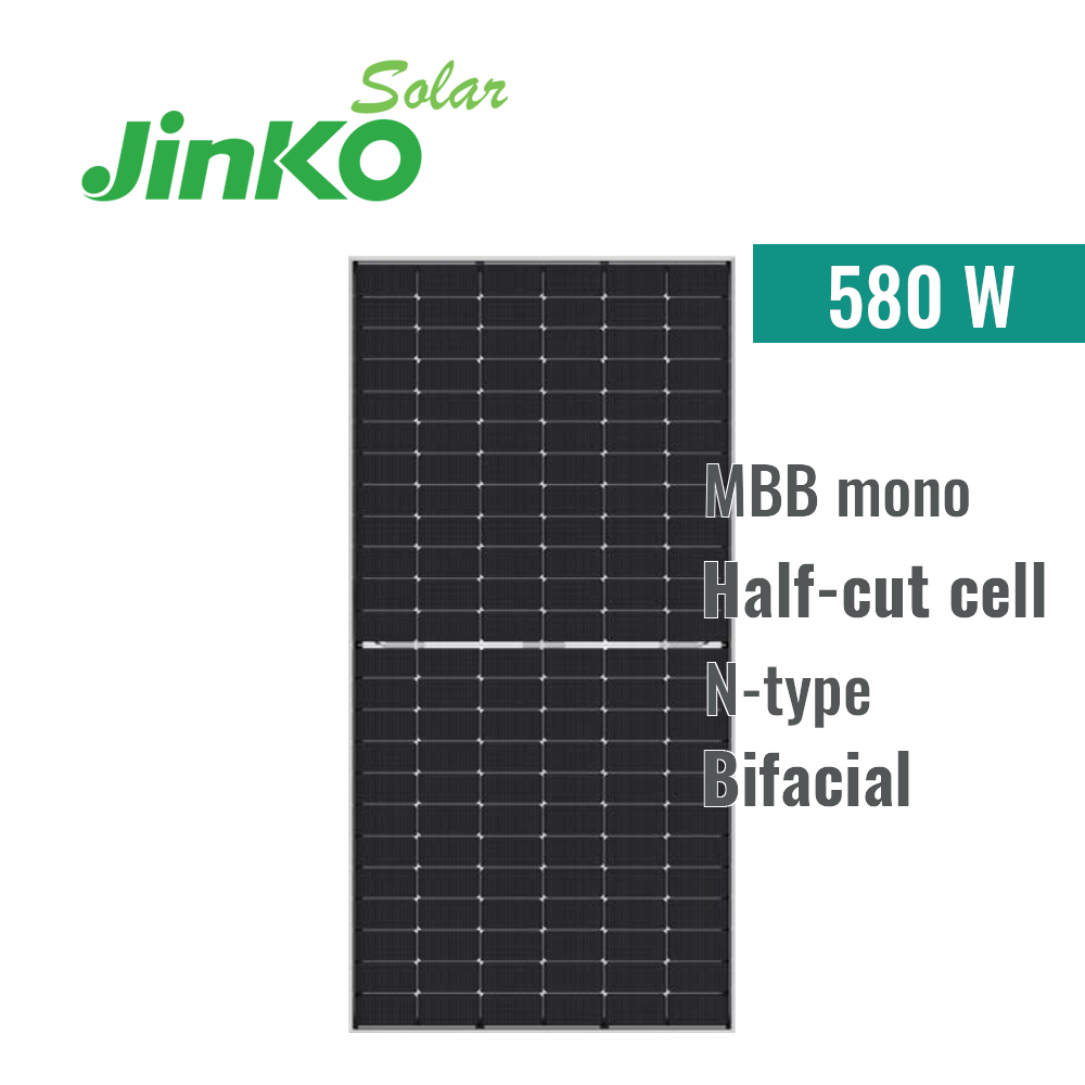 Двосторонні сонячні батареї Jinko Solar JKM580N-72HL4-BDV 580 Вт