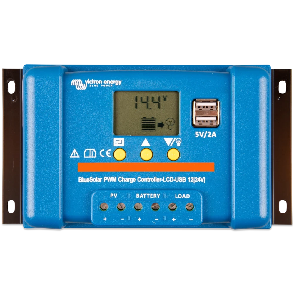 Контролер зоря Victron Energy BlueSolar PWM-LCD&USB 12/24V-30A (30A, 12/24В)