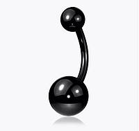 Пірсинг в пупок сережки банан штанга з кульками