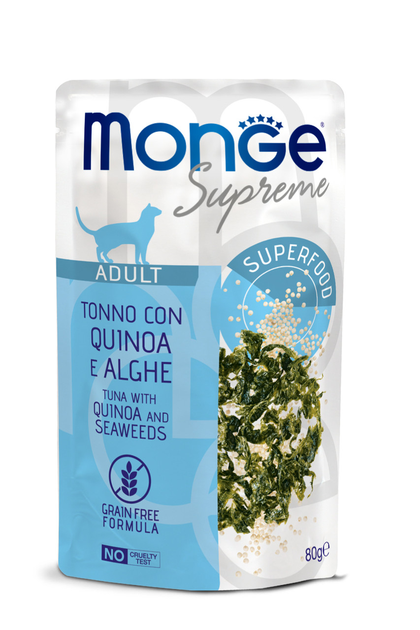 MONGE CAT Supreme Adult тунeць з кіноа та морськими водоростями, фото 1
