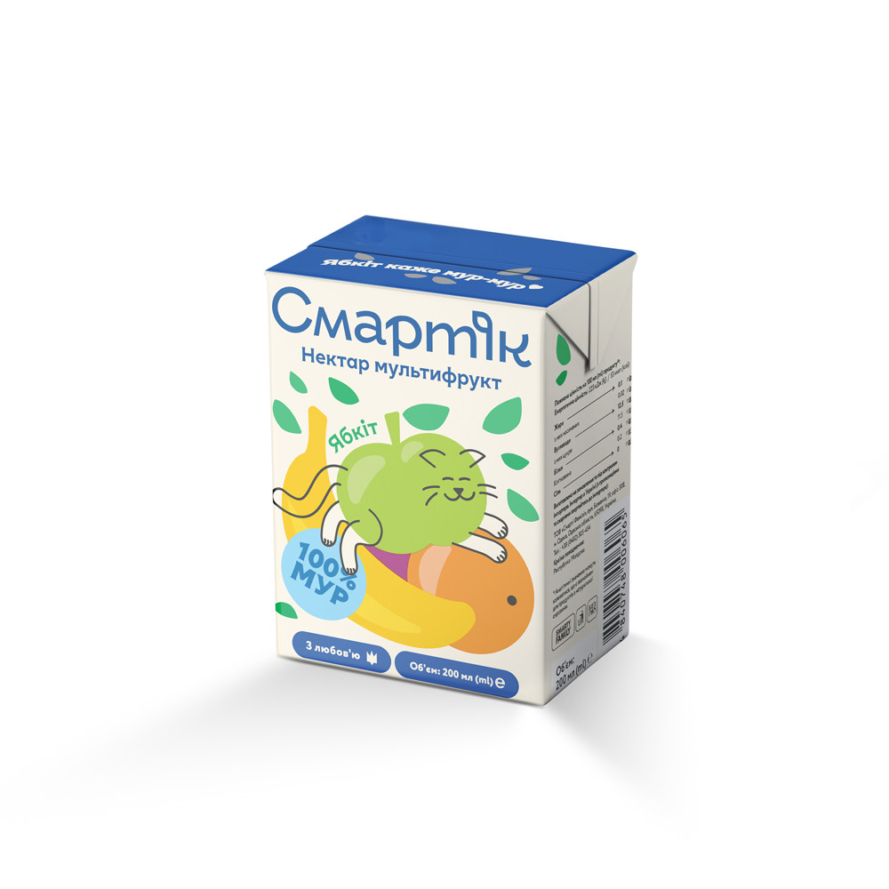 Нектар мультифрукт Смартік 200 мл, фото 1