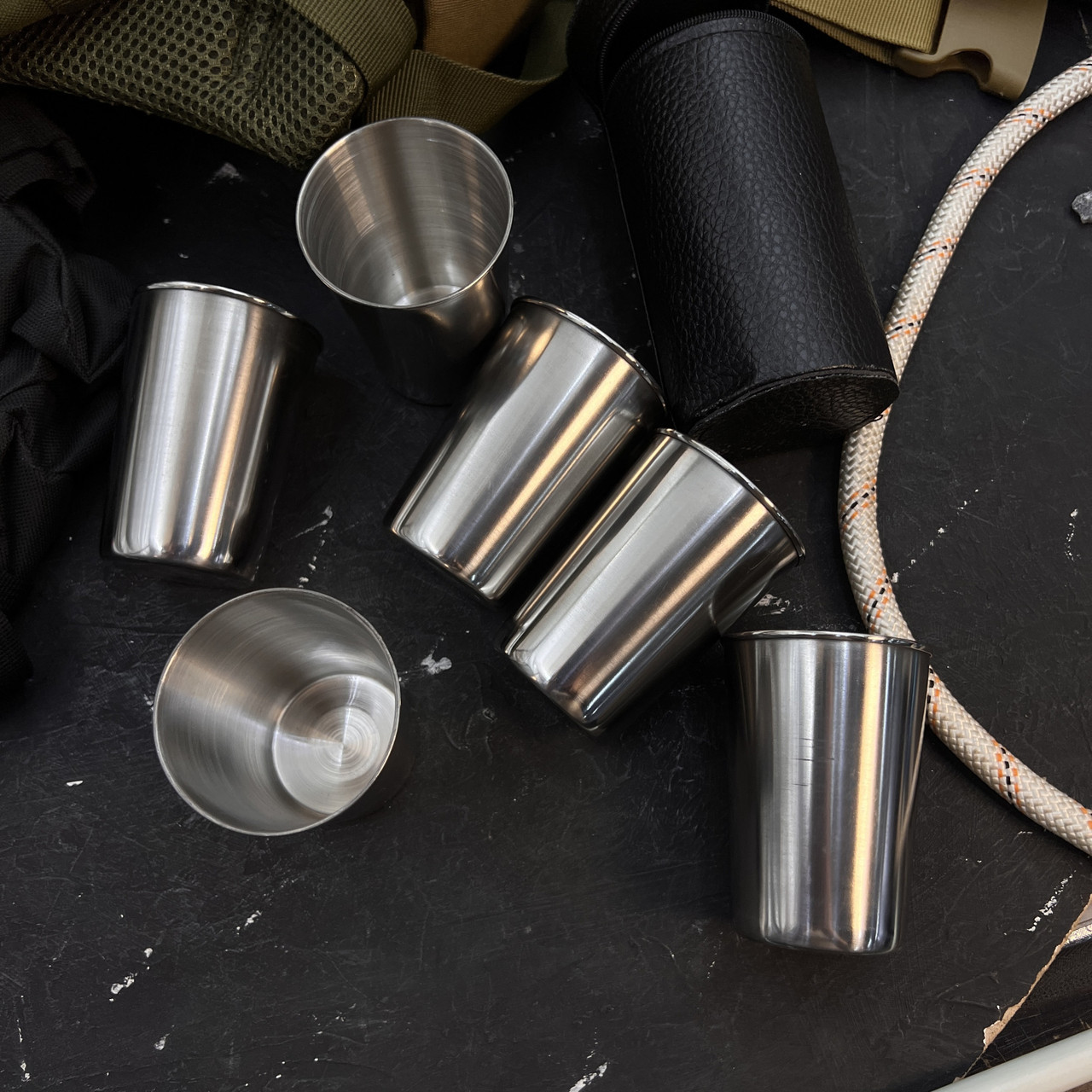 Набір з стаканчиків в чохлі 6шт Великі, фото 1