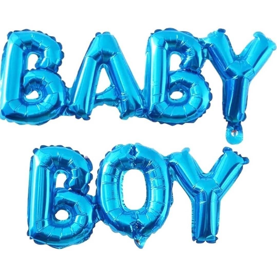 Фольговані надувні кульки BABY BOY | Блакитні