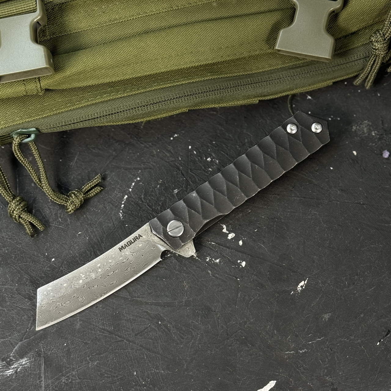 Ніж Складний Magura D051 Damascus Razor, фото 1