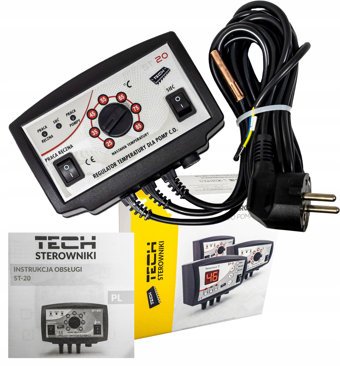 Регулятор температури Tech ST-20 для насоса ЦО