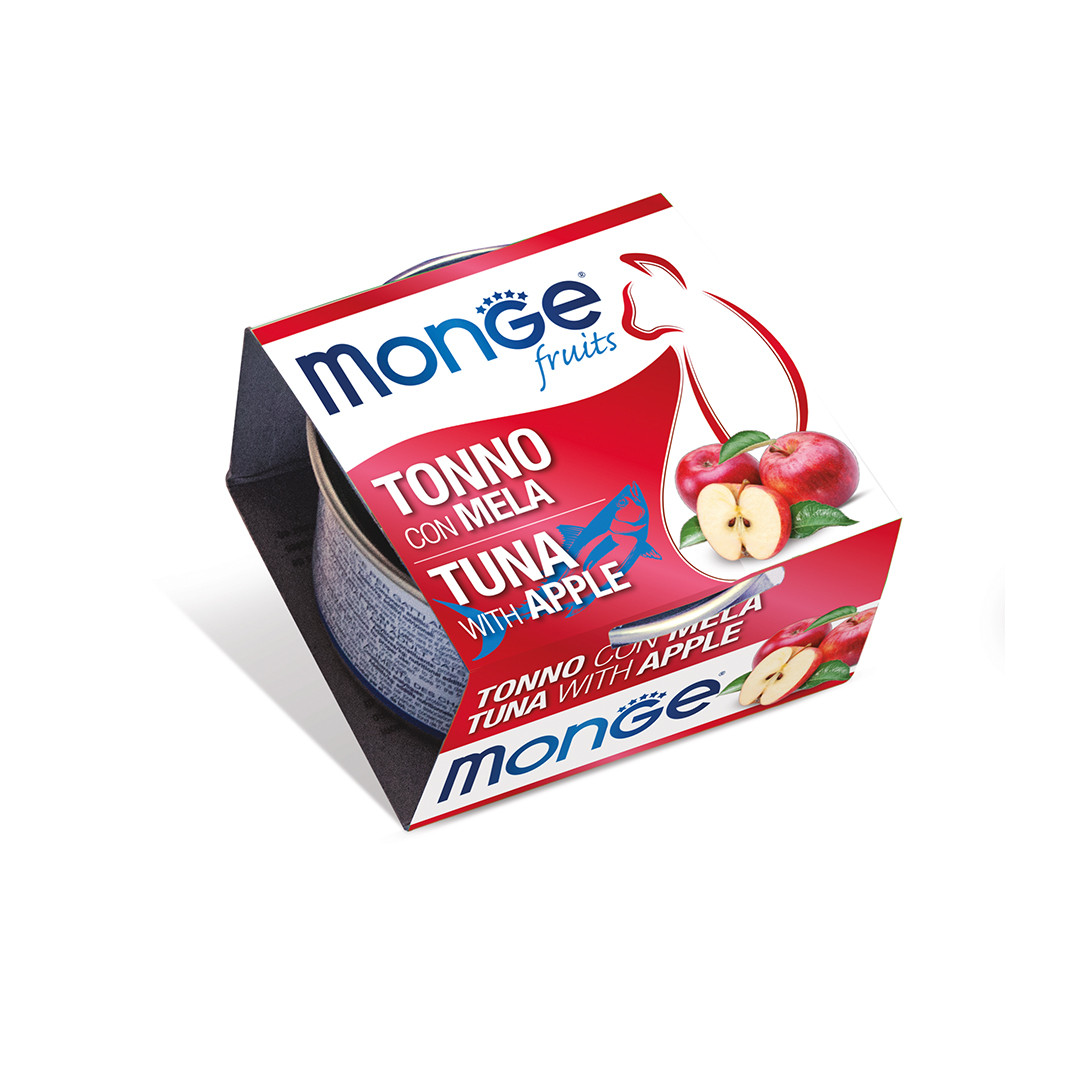 MONGE CAT Adult тунeць з яблуком