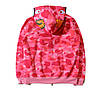 Худі Bape A Bathing Ape Shark Pink Camo Full Zip Unisex Hoodie, фото 2