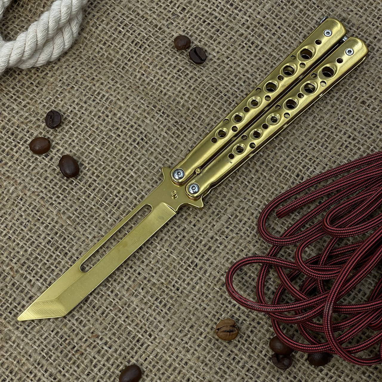 Ніж метелик Tanto Gold, фото 1