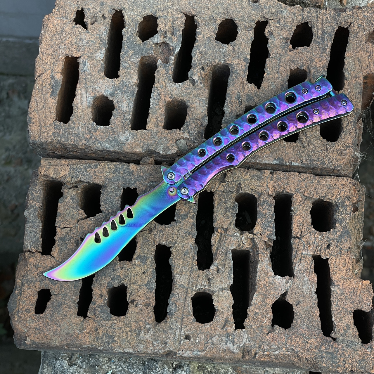 Ніж метелик вигнутий (Тренувальний) Chameleon, фото 1