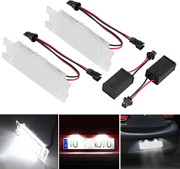 Підсвітка номера Opel Astra H J K Corsa C D E Insignia Meriva A B Tigra Vectra C Zafira B Adam Cascada 2 шт