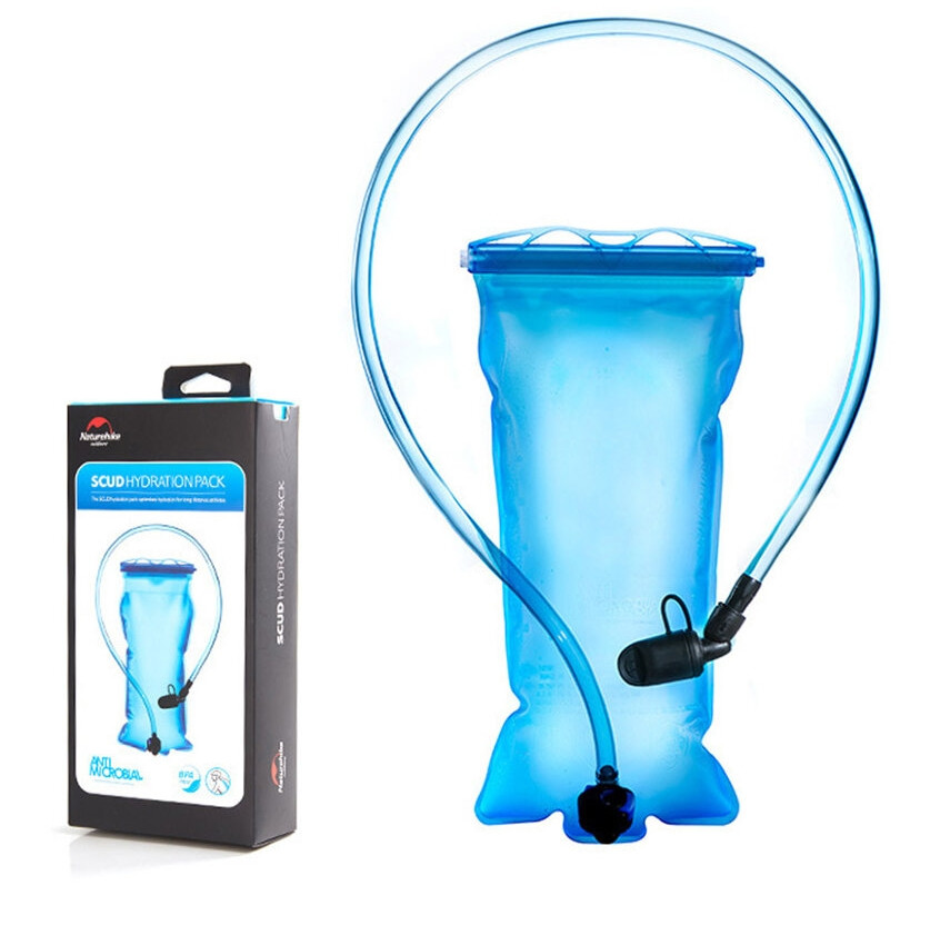 Туристичний гідратор (питна система) Naturehike PET NH18S070-D 1.5л (Блакитний), фото 1