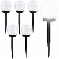 Садовий сонячний світильник кульовий IP44 набір 6 шт Gardlov (23562)