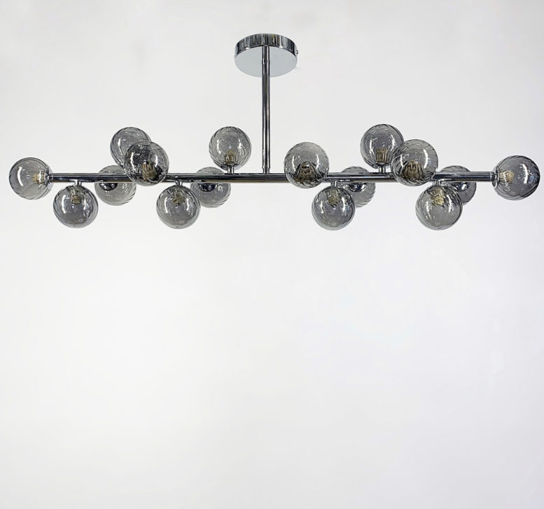 ВИДОВЖЕНА МОДЕЛЬ ІЗ СЕРІЇ ARTE LAMP BOLLA  ДОВЖИНОЮ 100/120СМ MJ 17L CH+GR, фото 1