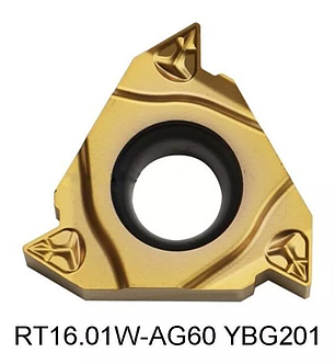 RT16.01W-AG60PB YBG202 (сталь, нерж.сталь, чавун) Твердосплавна пластина для токарного різця, фото 1