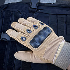 Рукавиці тактичні з захистом на п'ясток. Койот. L