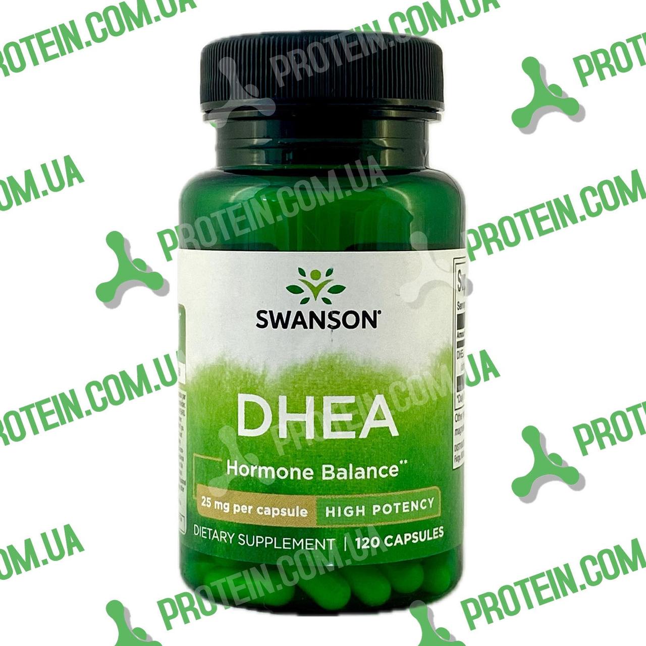 Дегідроепіандростерон Swanson DHEA 25 мг 120 капс, фото 1