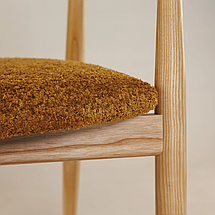 Стілець Mamont soft натуральний ясен / Anthology 11 Amber TM Lovko, фото 3