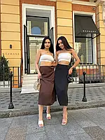 Жіноча легка спідниця шовковиста на літо у великих розмірах до 56