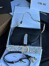 Жіноча сумка Крістіан Діор чорна Christian Dior Black Saddle Bag With Strap, фото 4