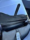 Жіноча сумка Крістіан Діор чорна Christian Dior Black Saddle Bag With Strap, фото 6