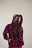 Толстовка Bape A Bathing Ape Shark Purple Camo Full Zip Womens Hoodie, фото 8