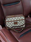 Жіноча сумка Гуччі сіра Gucci Gray Mini Bag With Interlocking, фото 4