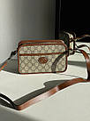 Жіноча сумка Гуччі сіра Gucci Gray Mini Bag With Interlocking, фото 9