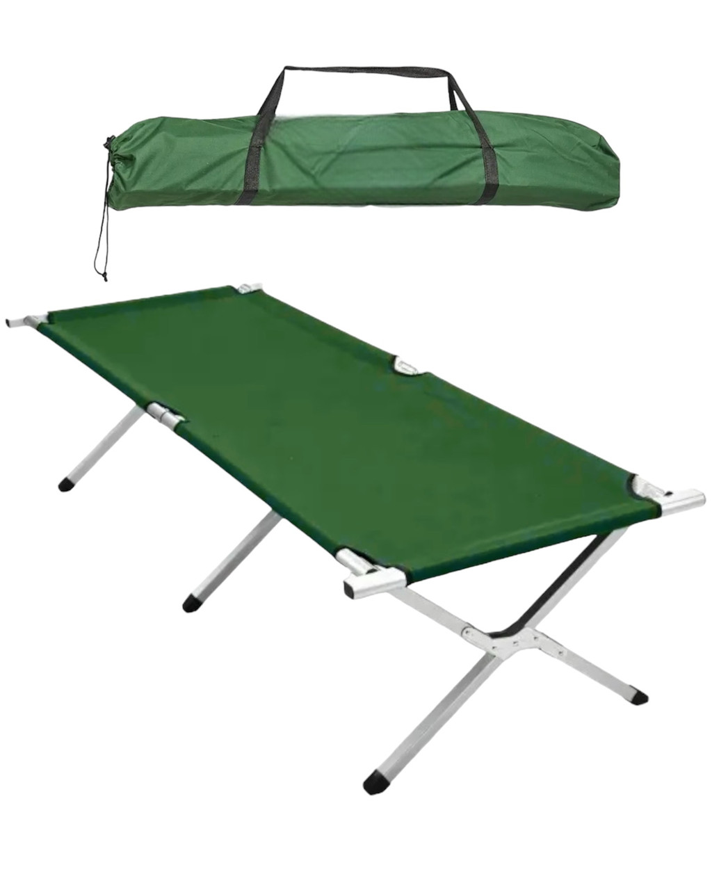 Розкладне ліжко НАТО Skif Outdoor Relax стальне, зелений
