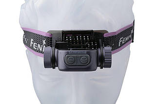 Налобний ліхтар Fenix HM65R-T V2.0 (Dark Purple) | 1500 лм, легкий, ударостійкий, водонепроникний, USB-C, для спорту і туризму, фото 6