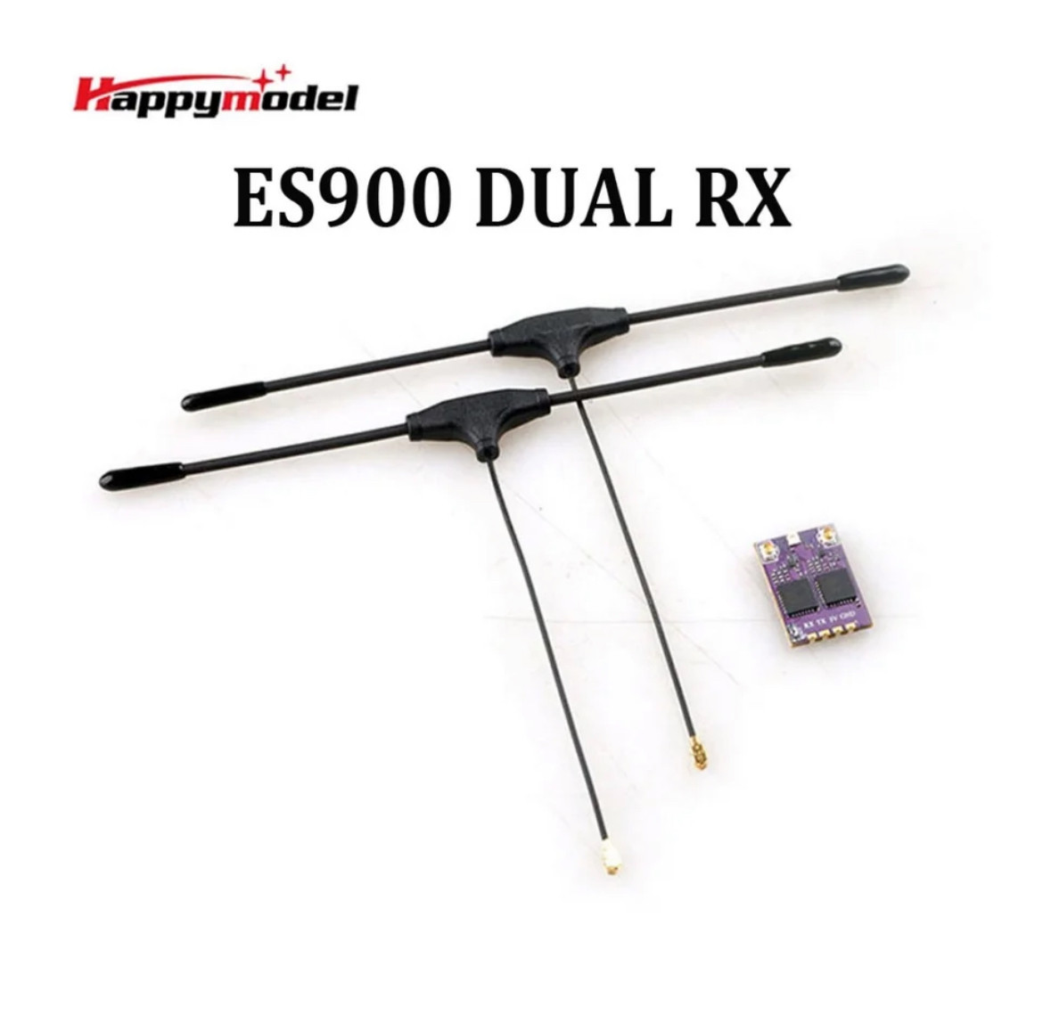 Приймач Happymodel ES900 DUAL RX ELRS Diversity 915MHz з двома антенами