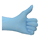 Рукавички нітрилові 3г медичні. Розмір: L