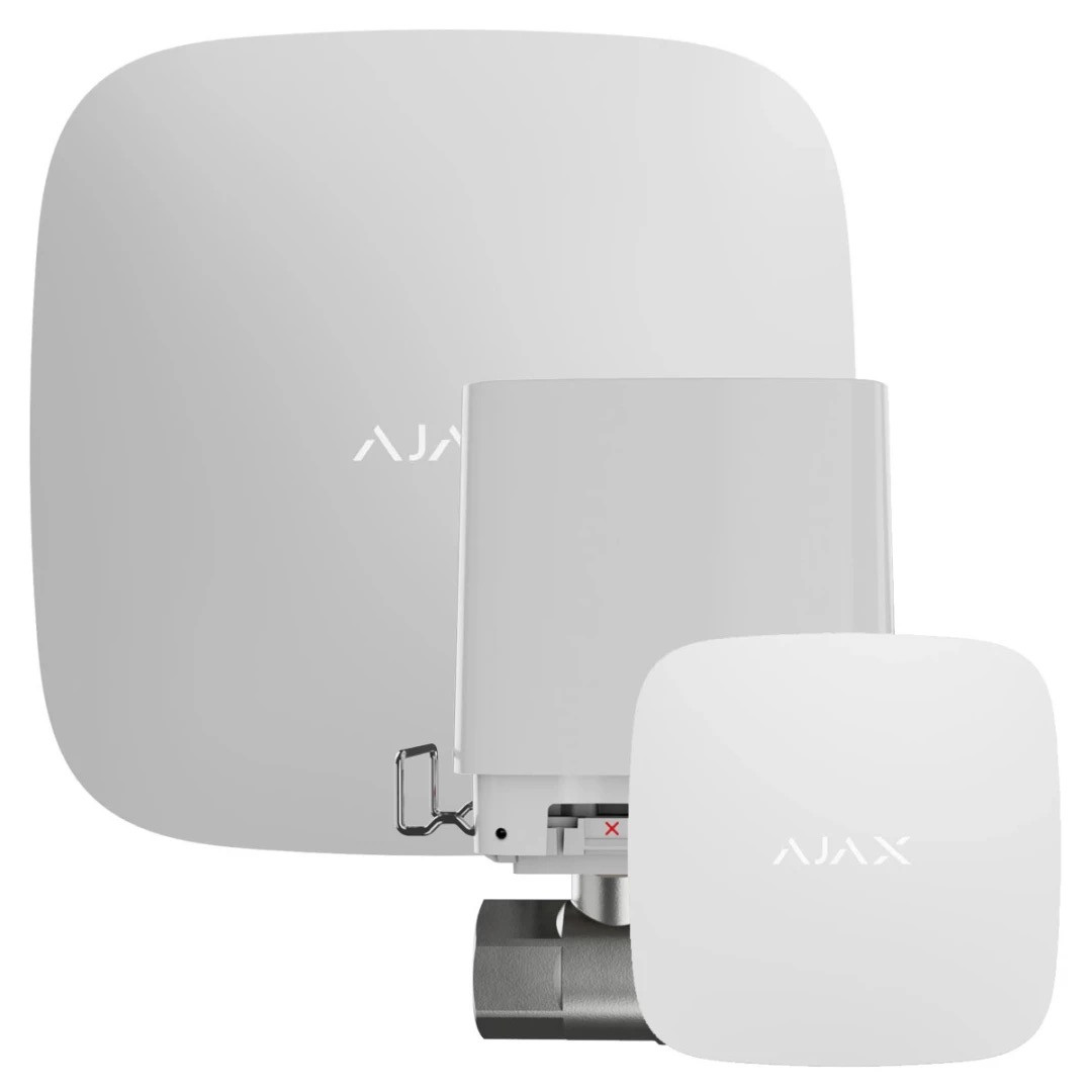 Система захисту від протікання Ajax з 1 краном WaterStop 3/4" Ajax Hub2 (біла), фото 1