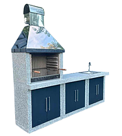 Вуличний камін-барбекю "Гарден Шеф" Комплект А з фасадами