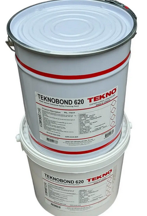 Епоксидна фарба на водній основі, паропроникна Teknobond 620, комплект 20 кг. Сіра (RAL 7001), фото 3
