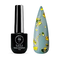 SAGA Top Leaf Cooper Топ без липкого шару з золотистою поталлю, 9 мл
