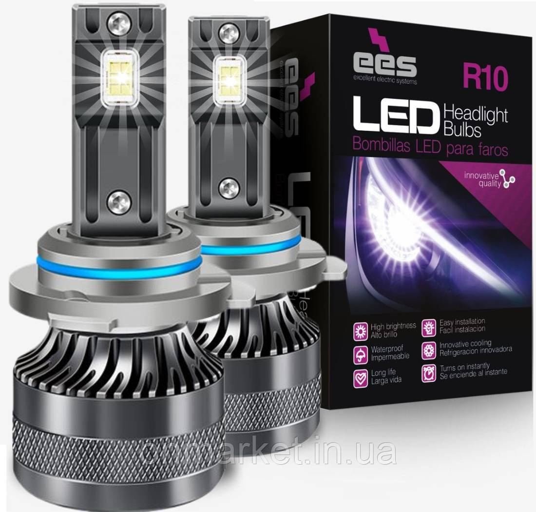 R10 LED авто лед лампы цоколь HIR2 / 9012 60W