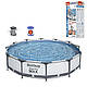 Каркасний басейн Bestway 56416 366*76 см. 6473 л, фільтр-насос 1250 л/год - фото 1 - id-p2248351551