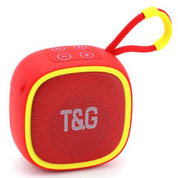 Портативна бездротова колонка TG659, Bluetooth, Red