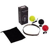 Пневмажер для боксу fight ball з трьома м'ячами BO-1086, фото 10