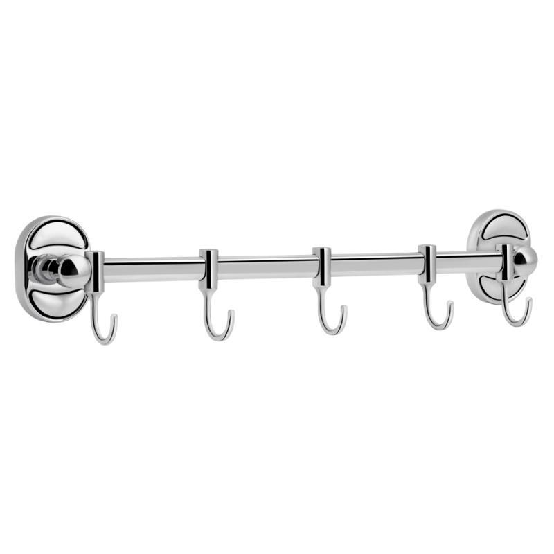 Тримач рушників з 5-ма рухомими гачками Imperial 5 Chrome