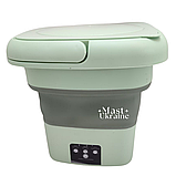 Портативна пральна машина Mini Folding Washing Machine 6 л. (міні стирання) Зелений MF-62-Green, фото 3