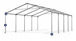 Шатер Палатка Садова з вікнами SUMMER PE 3 x 8m 240 г/м, фото 7