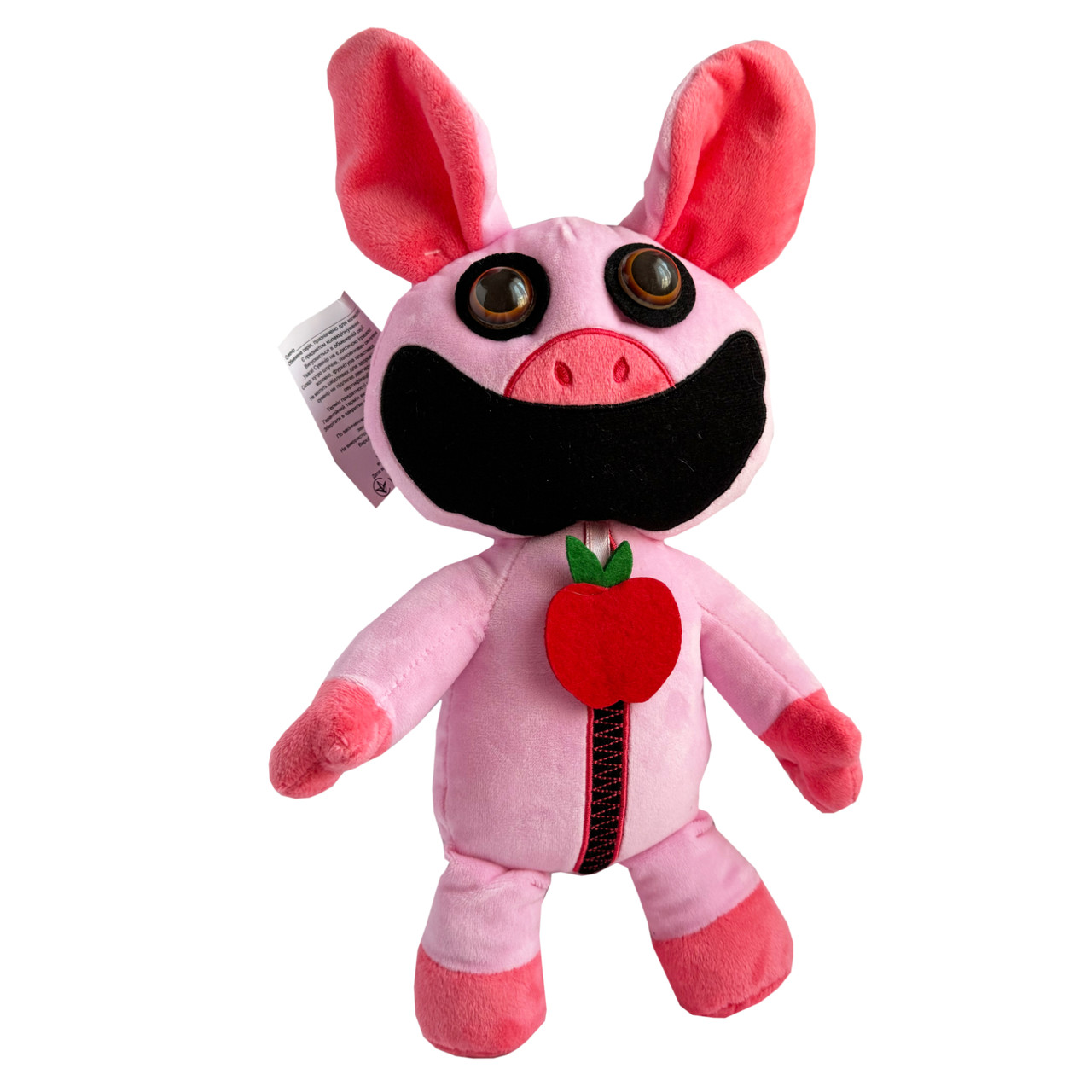 Іграшка м`яка Піккі Піггі Свинка Poppy Playtime плюш хагі вагі усміхнені тварини Україна 36*18*6см (00517-98), фото 1